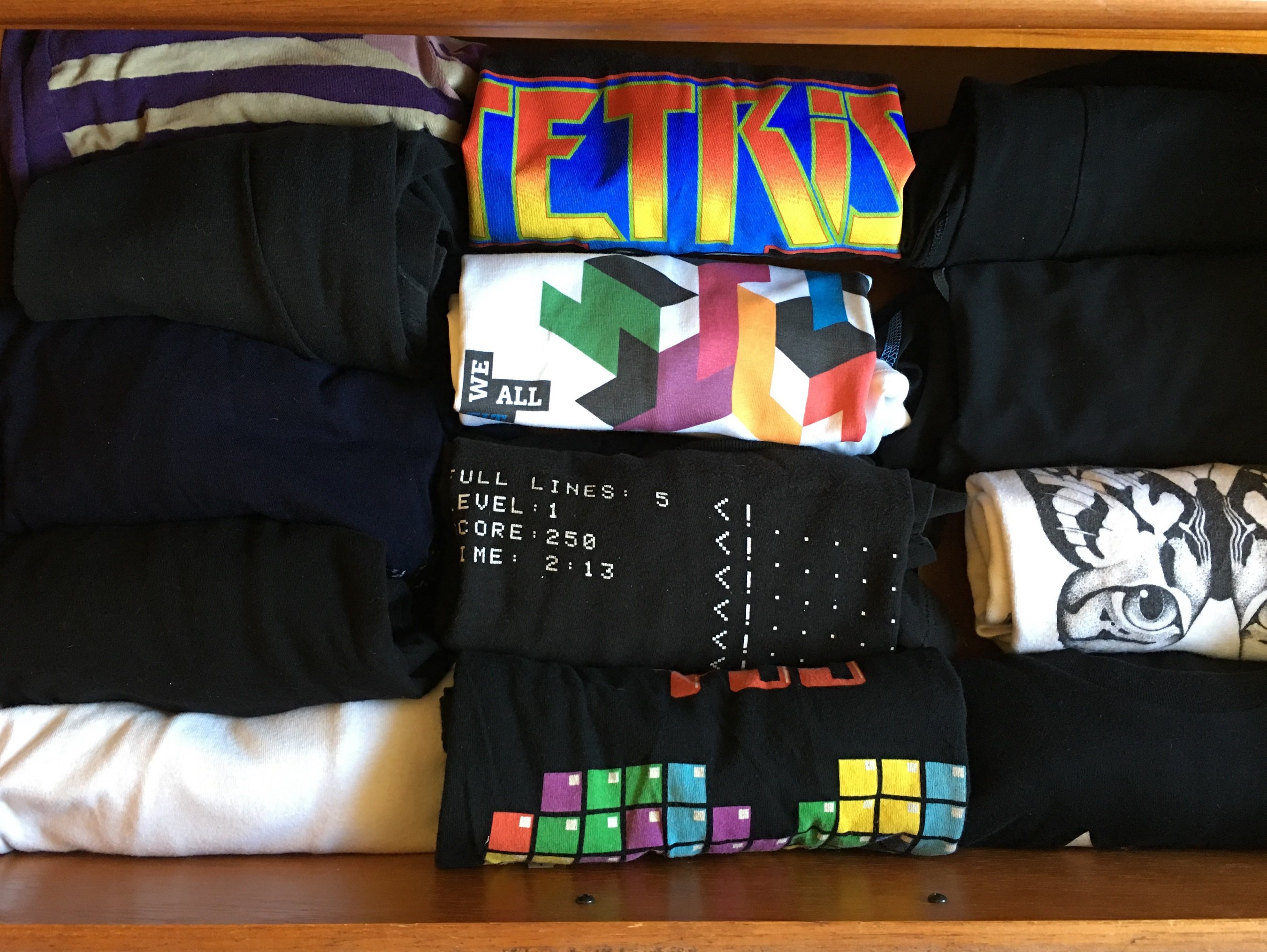 How to Organize Your Dresser Using Your Tetris Skills