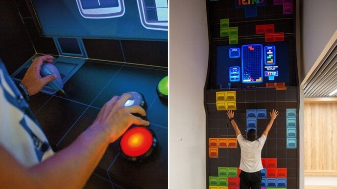 Tetris Arcade Machine is World's Largest Standing at 16 Feet Tall!